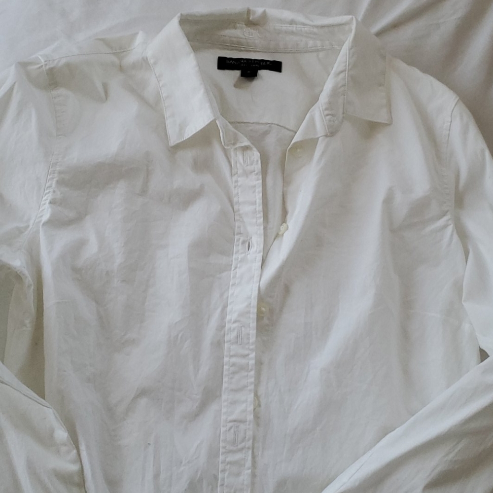 Banana Republic White Button Shirt
